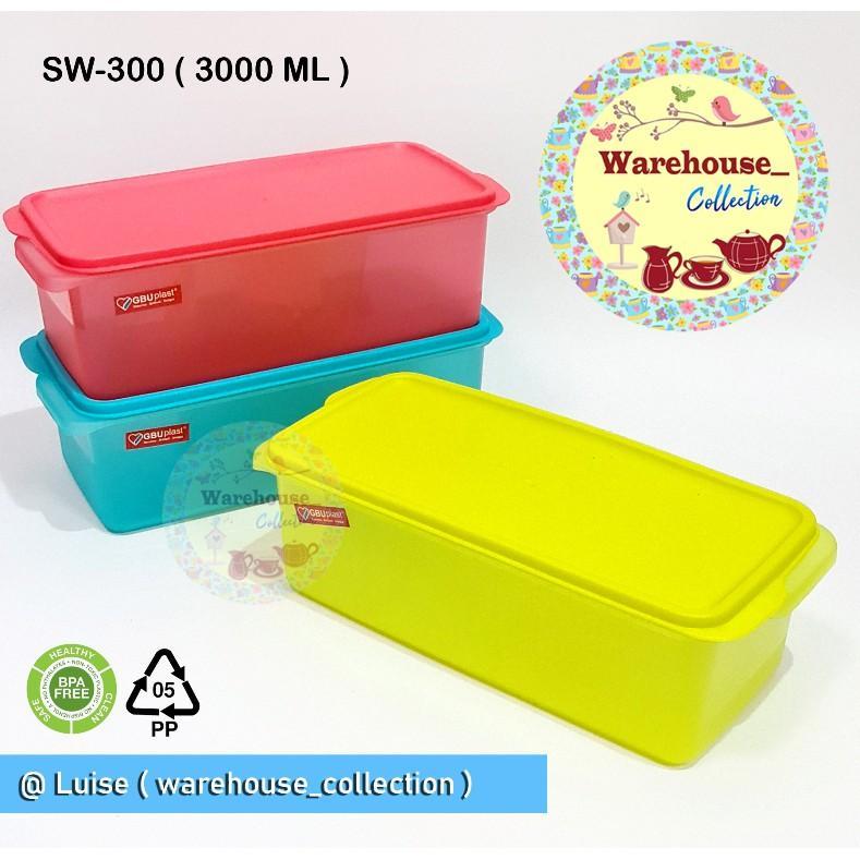 Kotak / Tempat Makan Sealware Gbu Plast Brownie Sw-200 (2000Ml) | Sw-300 (3000Ml)
