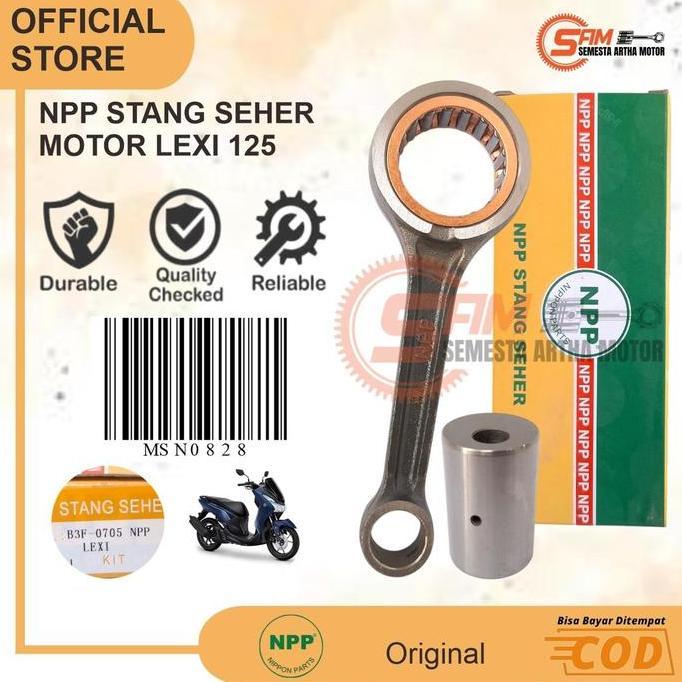 NPP STANG SEHER LEXI 125 CONROD SETANG  KUALITAS MOTOR MATIC YAMAHA READY