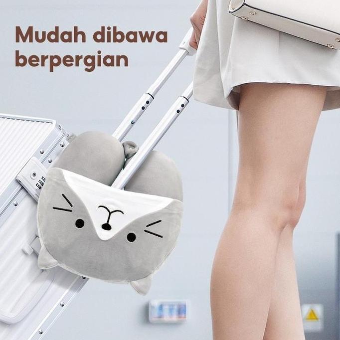 KKV - Alba Sol Hooded Neck Pillow Bantal Leher