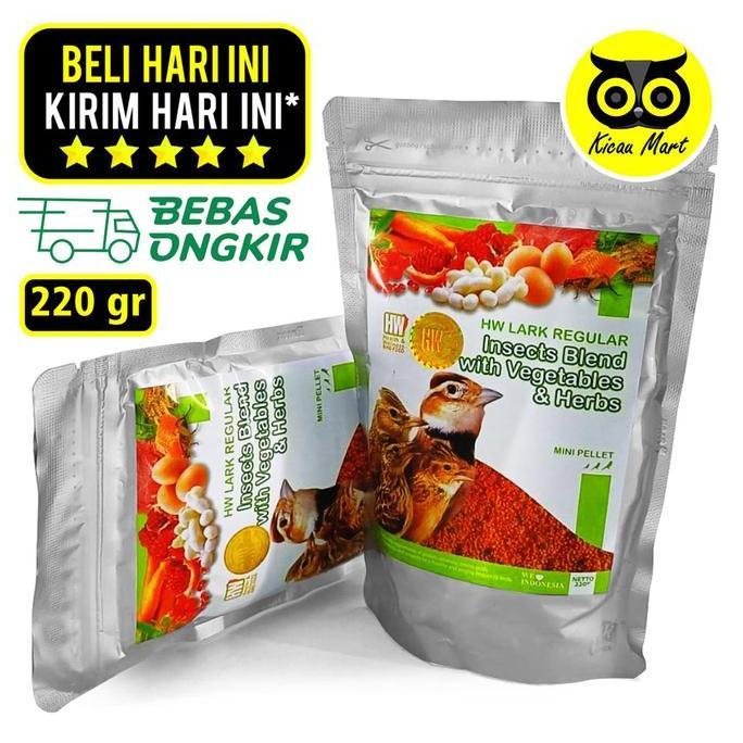 Kicau Mart Pakan Makanan Burung Branjangan Daily Insect Blend Reguler Hw Kicau