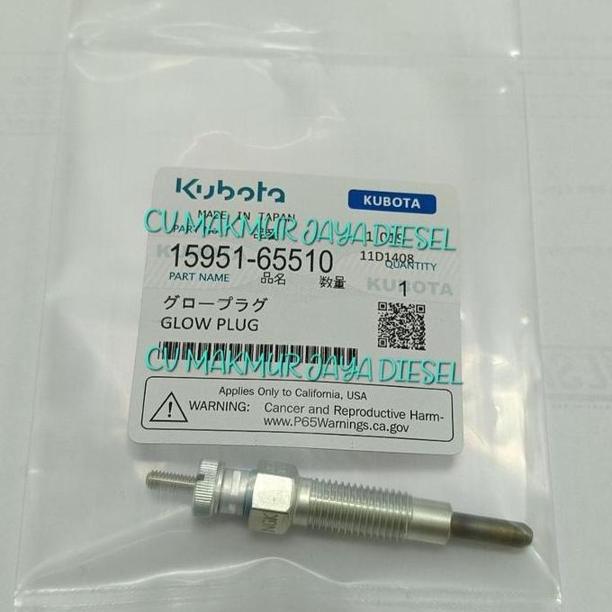 NEW Glow Plug,Busi Pemanas 15951-65510 Kubota