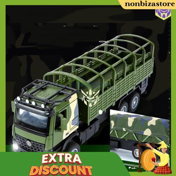 Mainan Mobil Diecast Truk Militer Army 1:35