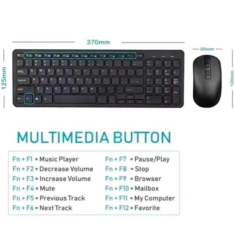PAKET KEYBOARD WIRELESS & MOUSE WIRELESS XIAOMI MI COMBO SET GKM520