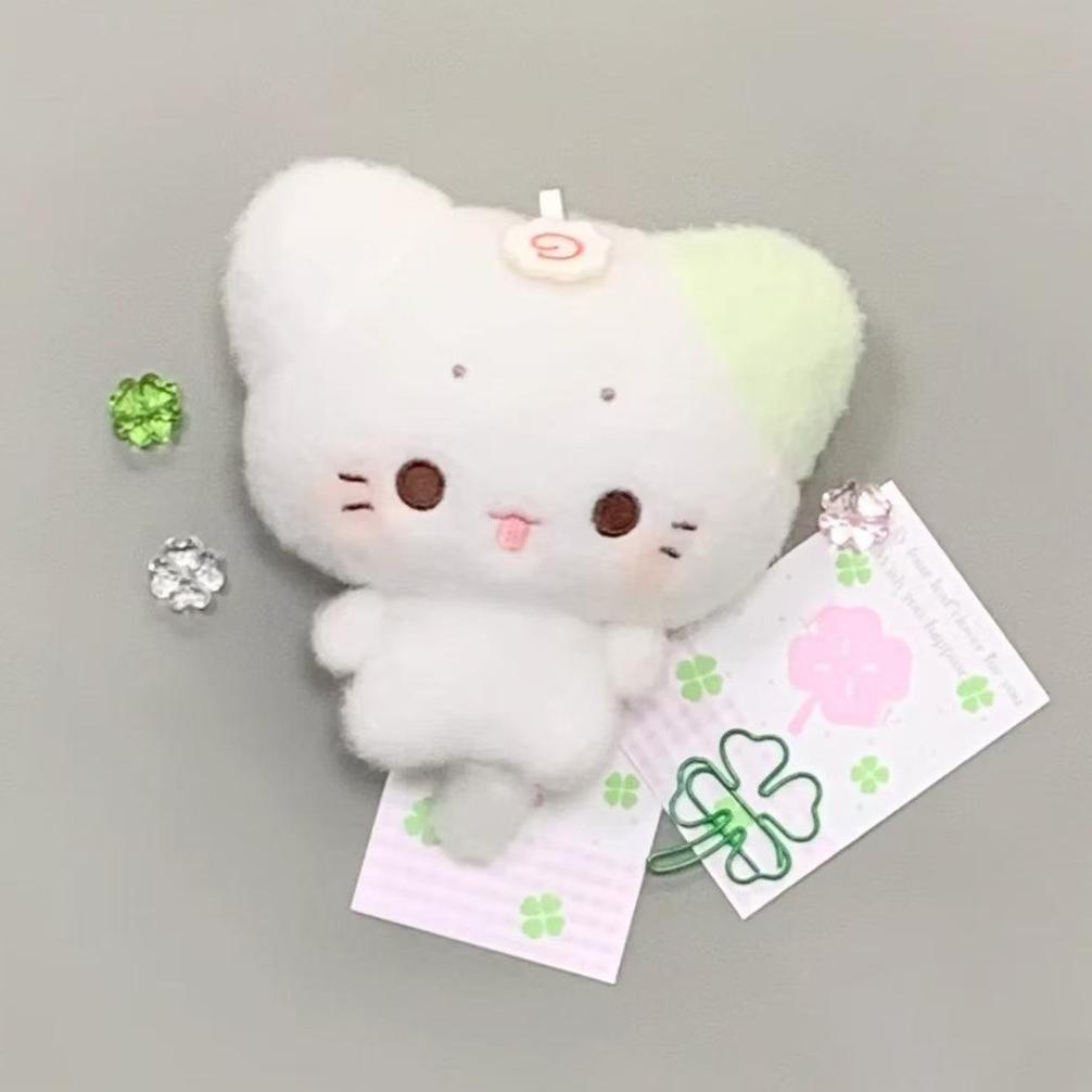 LIMITED Gantungan Kunci Boneka Kelinci Semanggi  Keychain Boneka Kucing Kue Ikan Cute Doll Pendant P