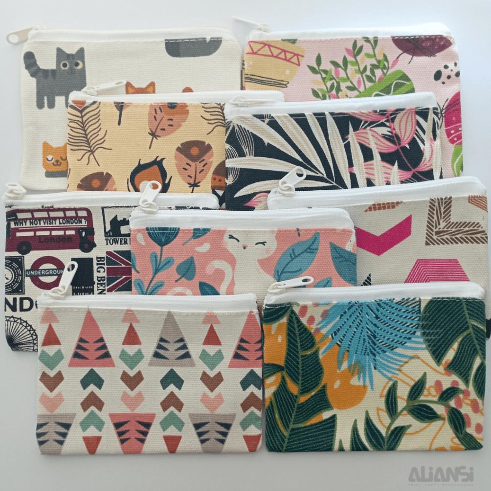 DISKON DOMPET POUCH SOUVENIR KANVAS MURAH BANYAK MOTIF NON PACKING