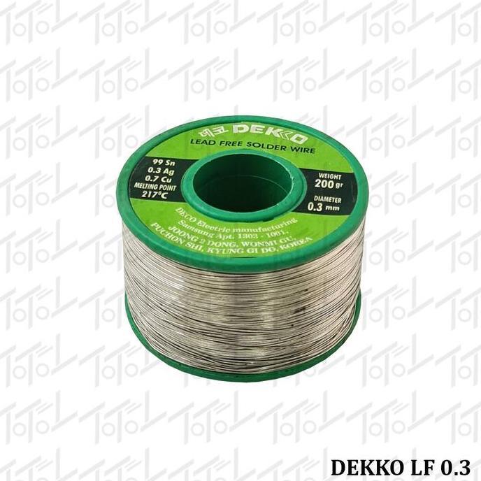 Dekko Timah Leadfree 0.3 200 gram / Dekko Timah 0,3 mm 200 gr Leadfree / Timah Dekko LF 0.3