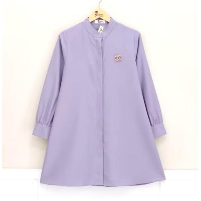 Annisa muslim Tunik Radwah Katun Toyobo Premium Tunic Baju Atasan Wanita Simple Elegant Kerah Sangha