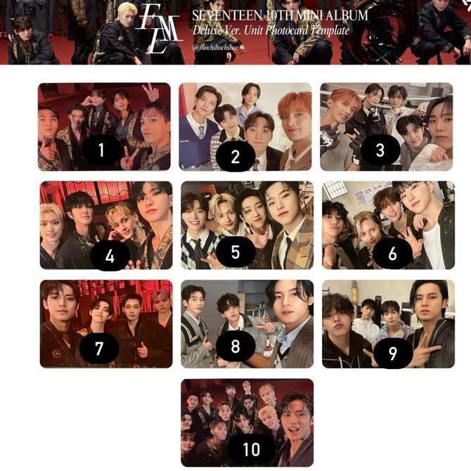 PHOTOCARD FML DELUXE SEVENTEEN OT13 OFFICIAL