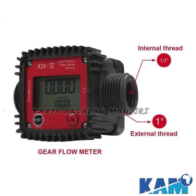 Flow meter minyak digital Flow meter solar digital derat 1 inch
