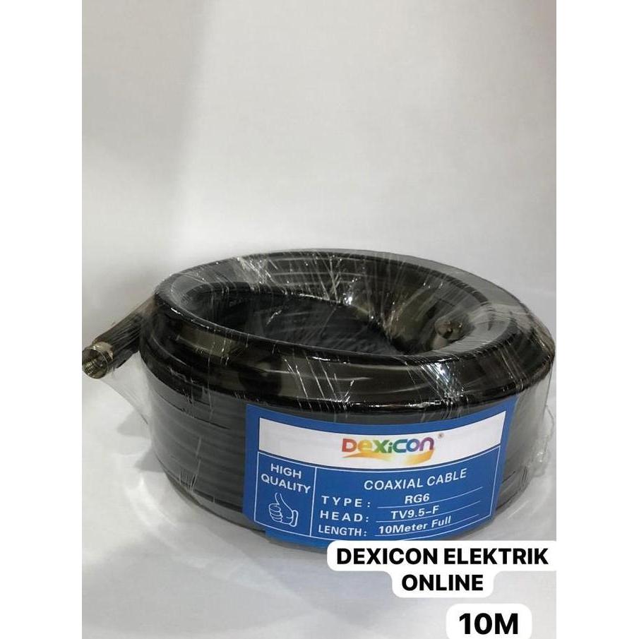 KABEL ANTENA RG6 / Merk Dexicon/ 10 Meter 15 Meter 20 Meter