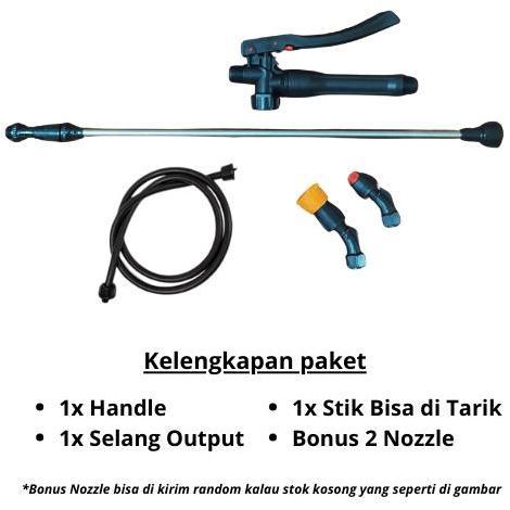 Paket lengkap set alat semprot sprayer Stik + Selang + Nozzle sprayer - Tinggal pakai DGW CBA