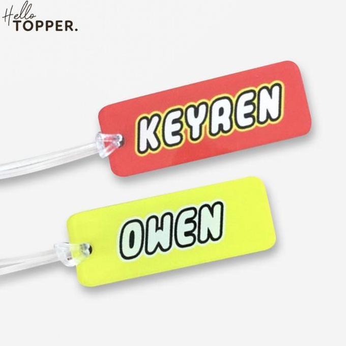 Vacanza- Custom Luggage Tag Bag Tag Koper Hiasan Tas Kado Hampers Leggo