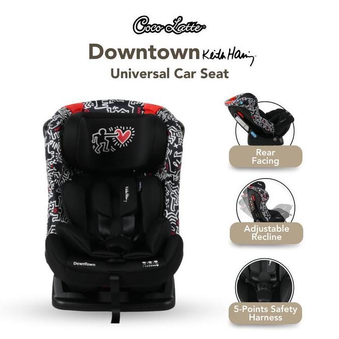 (Good) COCOLATTE | KEITH HARING DOWNTOWN Black Carseat