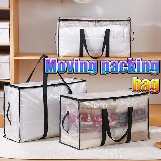 Selimut Tas bedcover jumbo tas mika bedcover besar  Pakaian Transparan Jinjing Penyimpanan Selimut L