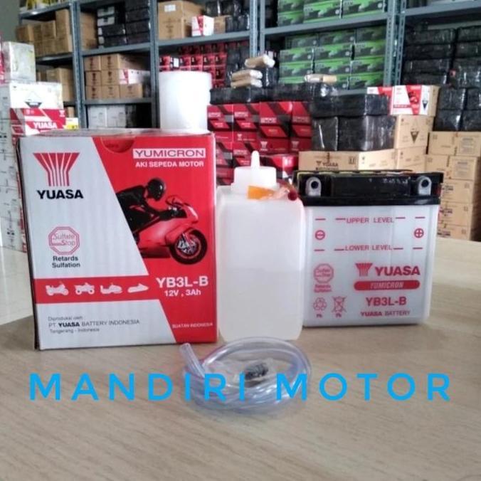 Aki Yuasa Yb3L B Aki Basah Rxk Rx King Satria 2Tak Ninja 150 Original Asli Yuasa. Best Quality