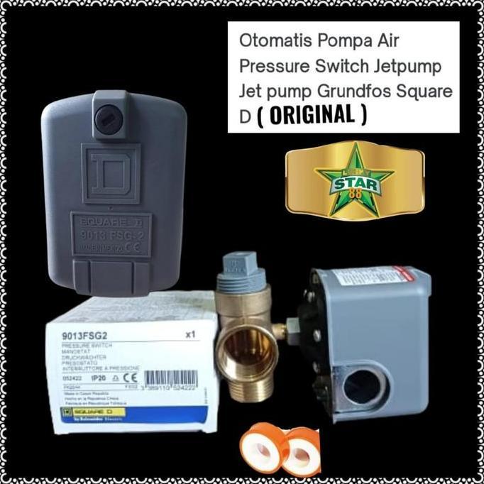 AUTOMATIC PRESSURE SWITCH MESIN POMPA AIR JETPUMP GRUNDFOS JD BASIC 4 PREMIUM