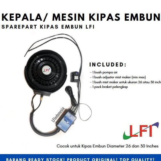 Sparepart Kipas Angin Embun Air 26 Inches - 40 L (Pompa & Mist Maker)