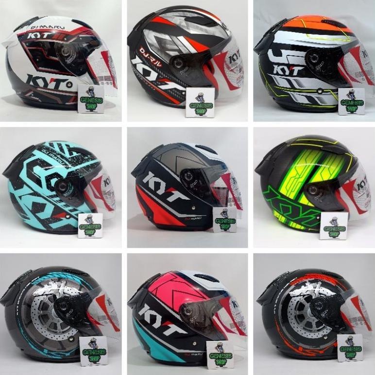 Helm KYT halfface KYT DJ MARU motif size M, L, XL, XXL