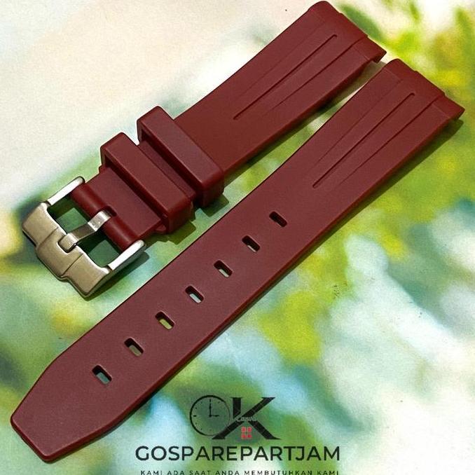 Orologi- Strap Tali Jam Rubber Melengkung 20 Mm