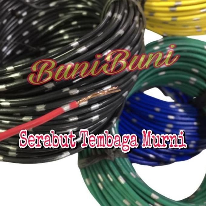Noss- Kabel Bintik Body Bodi 0.5Mm X 20M Untuk Mobil Motor Serabut Tembaga Standart Astra 20 Meter