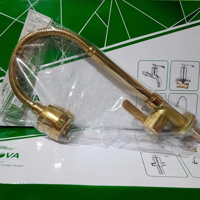 Kran sink meja Gold / Kran sink stainless gold
