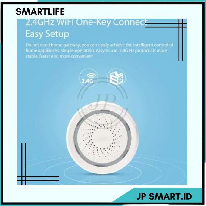 salarystore- Smartlife Siren Sirine Alarm For Cctv Door Window Sensor Model Wifi Wireless Setting By