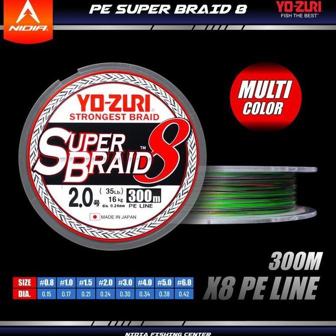 Veii- New- Senar Pancing Pe Yozuri Superbraid 8 300 Meter