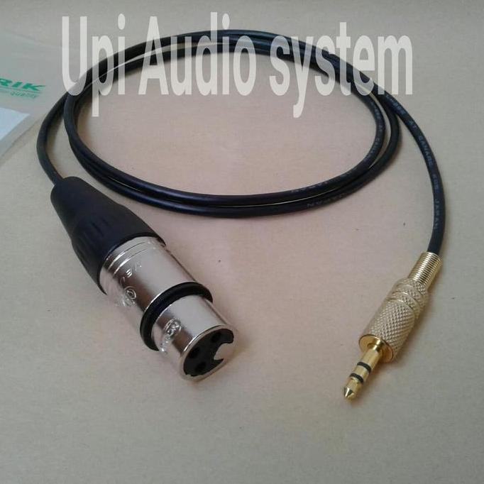 Bisainstan- Kabel Canare Mic Jack Xlr To Jack Mini Stereo 3.5Mm Aux New.. Edition