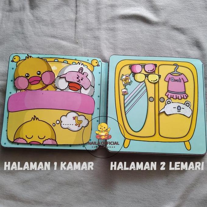 Pilihan - Bebek Viral Paper Duck Doll Buku Aktifitas Anak Quite Book Busy Book Mainan Edukasi Anak B