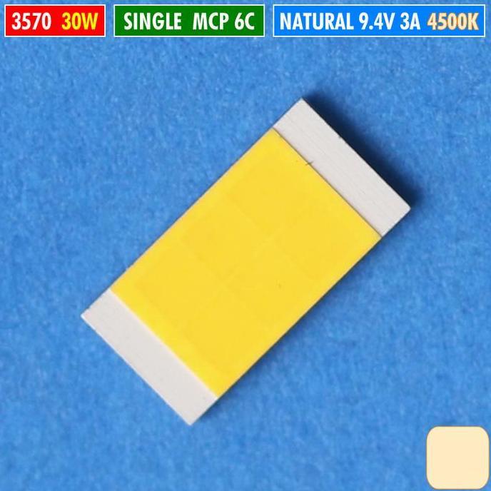 CHIP LED 3570 30W 6C SINGLE NATURAL PUTIH 4500K 9V D2 LASER PROJIE BILED LUMINOS RTD AES UPS LUXIMOS