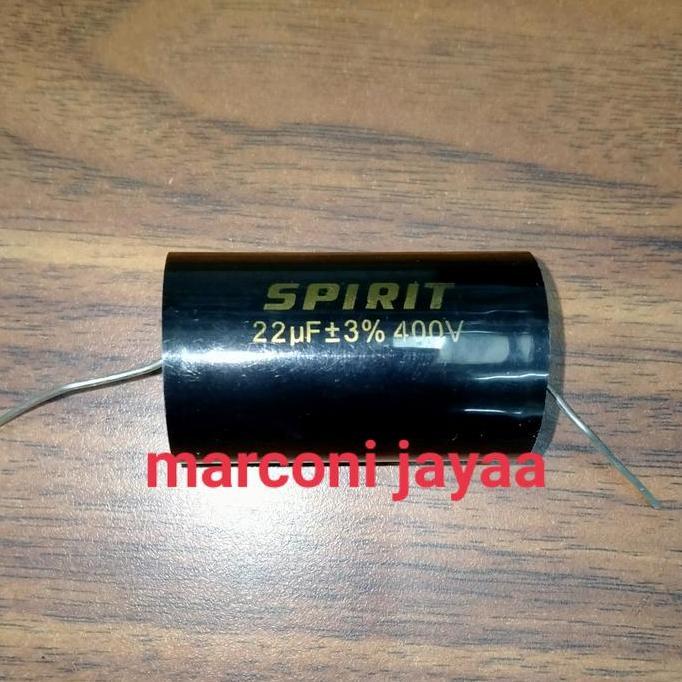 KAPASITOR AXIAL 22UF 400VOLT SPIRIT SPESIAL