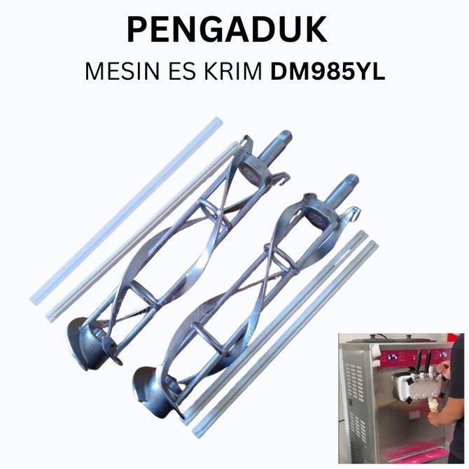 Sparepart besi pengaduk es krim bisa untuk mesin donper mixue