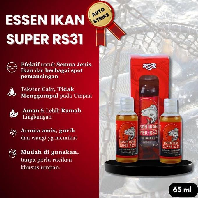 RS31 Essen Ikan Super RS31 Umpan Ikan Mas Super Wangi Gurih Pancing Strike 5X Lebih Cepat Cocok untu