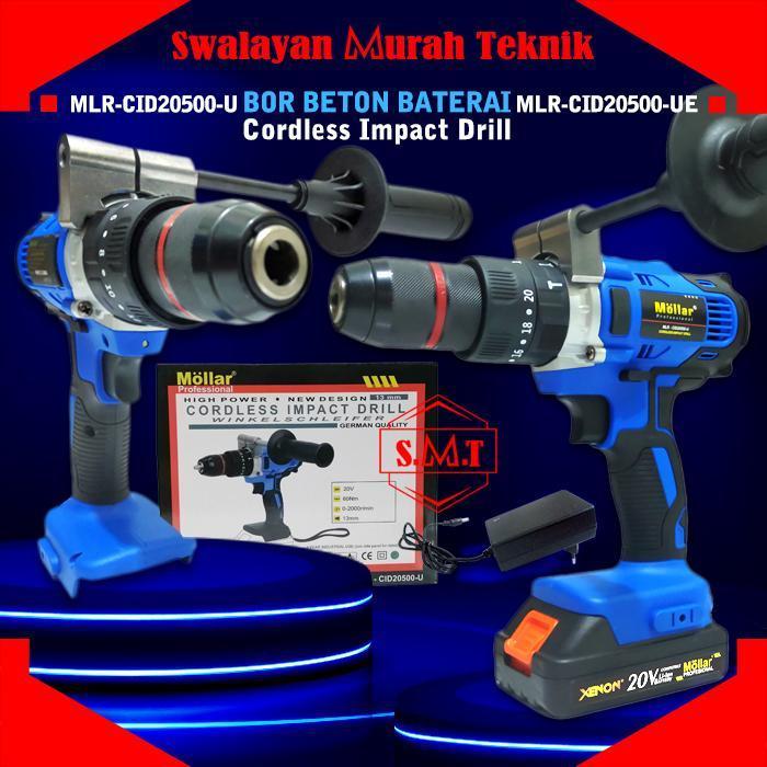 MOLLAR CID20500-U/UE Bor Beton Baterai Cordless Impact Drill 13mm