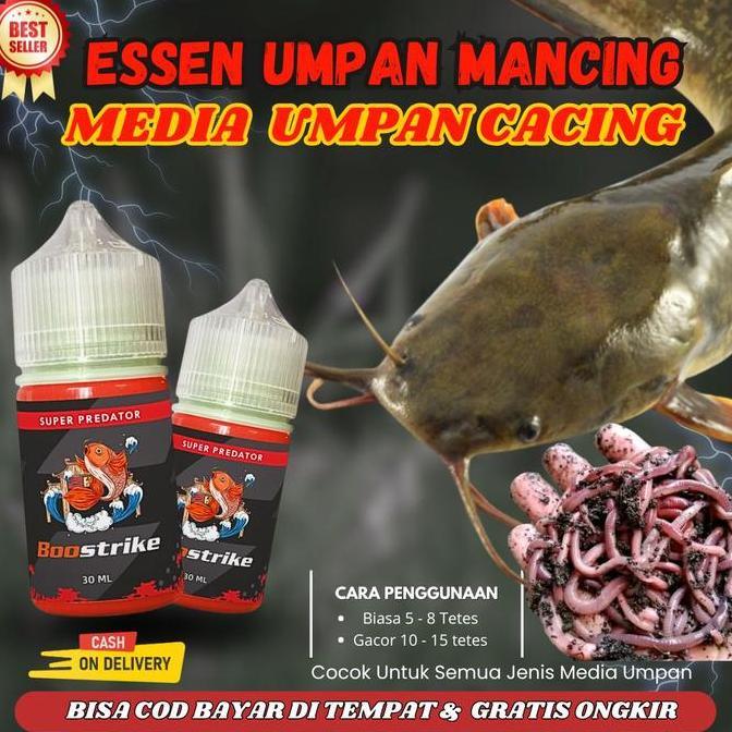 Essen Ikan Lele Galatama Media Cacing | Essen Boostrike Super Predator Mancing Umpan Cacing