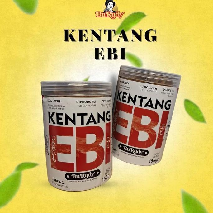 READY Kering Kentang Ebi Bu Rudy kemasan Tube 165gr Khas oleh oleh surabaya