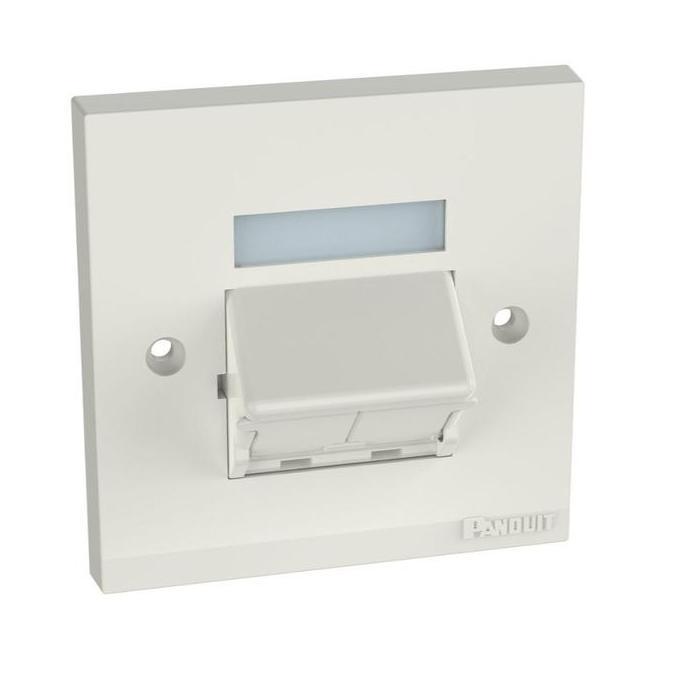 PANDUIT FACEPLATE 2 PORT SHUTTER TIPE CFPUKS2SIWY PROMO