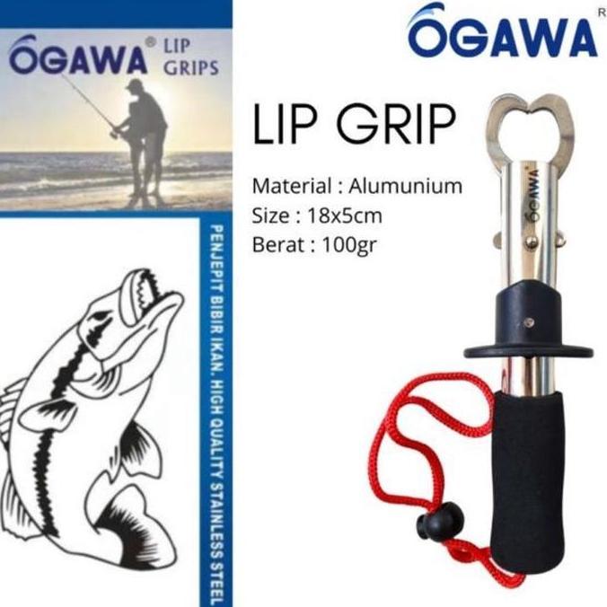 Ogawa Fishing Lip Grip Pancing Tanpa Timbangan Stainless Steel Murah Lip Grip