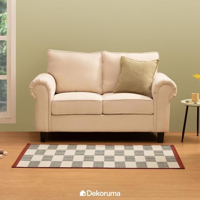 Dekoruma TAKESHI Karpet Motif / Karpet Motif Kotak  Karpet Duduk Ukuran 150x100 cm