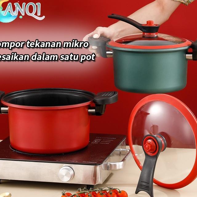 Anqi Shop Panci Presto Teflon Pressure Cooker Pot Anti Lengket Panci Presto 2L Vs-1805
