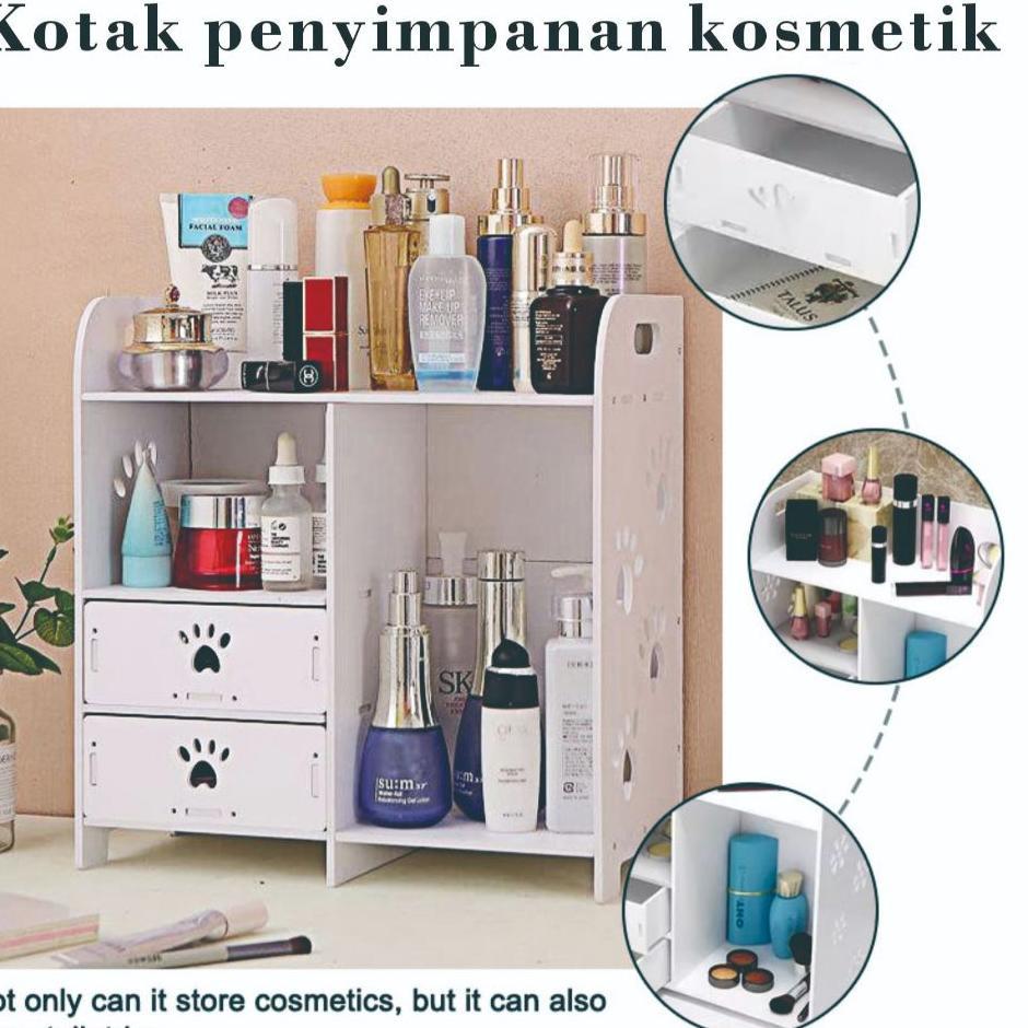 Rak Kosmetik Kayu Kotak Wpc Tempat Makeup Kosmetik Wpc Tempat Kosmetik Makeup Storage Kotak Penyimpa