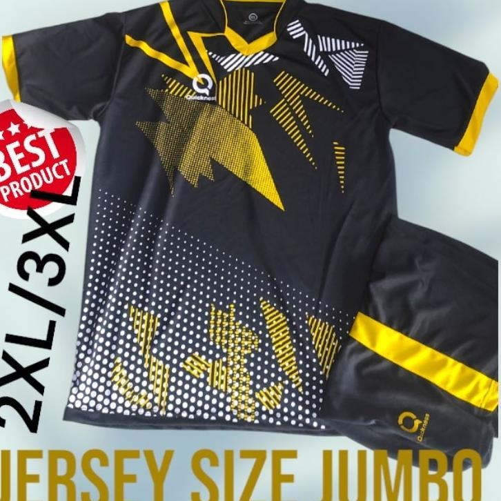 Baju Setelan Jersey Bola Kaos Futsal Volly Badminton Size Jumbo
