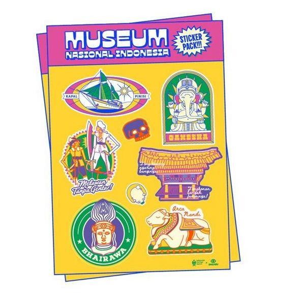 (Good) Sticker Set Dagadu Official Merch Museum Nasional Indonesia