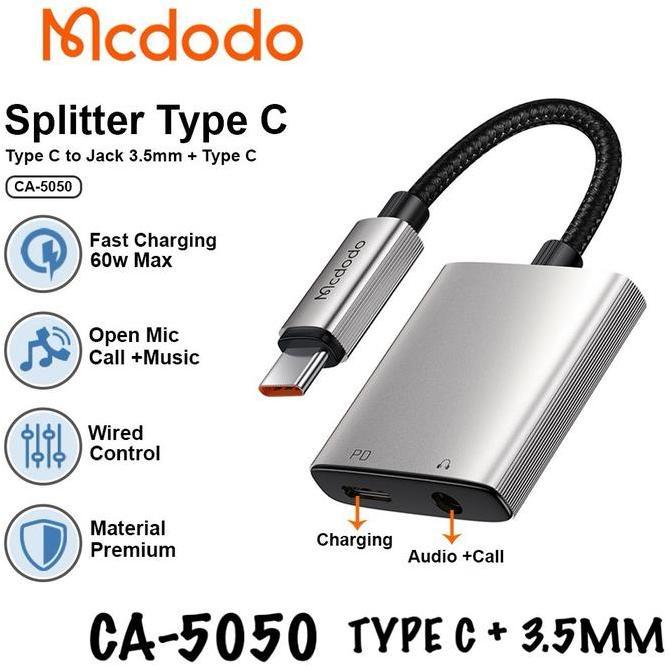 Audio Adapter iPad Air 5 2022 Mcdodo Ca-7540 Type C to DC3.5mm