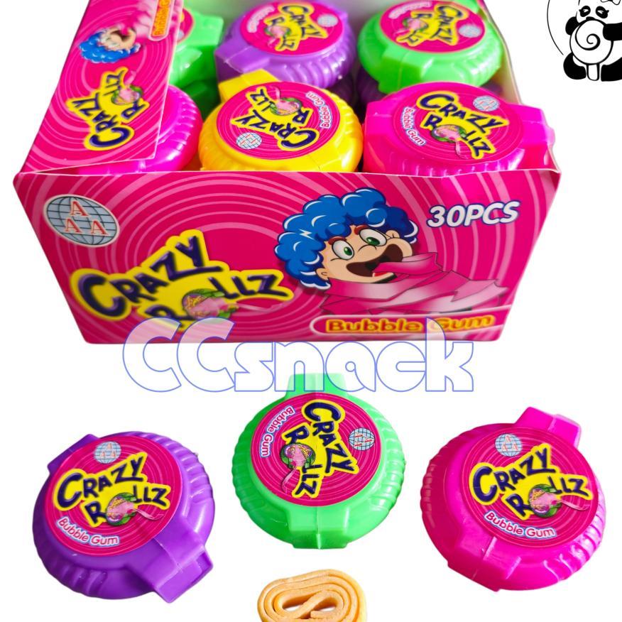 AAA CRAZY ROLLZ BUBBLE GUM BOX ISI 30