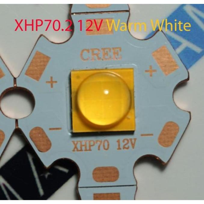 LED CREE XHP70 XHP70.2 WHITE WARM WHITE 20W 12V PCB 20MM - Putih