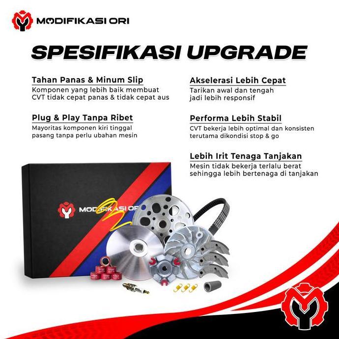 PAKET CVT SUPER Full MODIFIKASI ORI - BRT Daytona Vario PCX ADV 150 125 150 - NMAX AEROX LEXI - XMAX