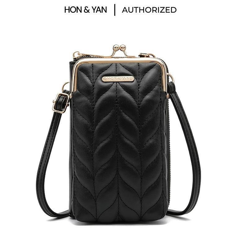 favorit honyan tas selempang dompet hp wanita serbaguna import ori - aijo sling bag