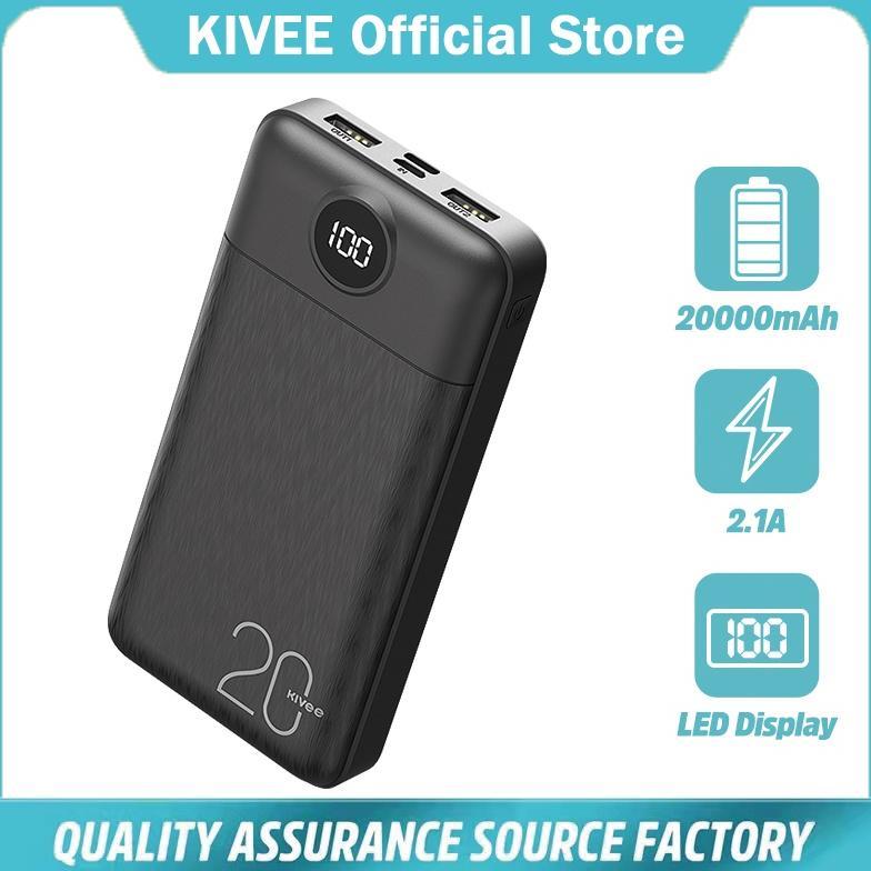 CUCI GUDANG (HOT)KIVEE Powerbank 20000mAh iphone Mini Fast Charging Power bank Portabel KV-PT126 Bla