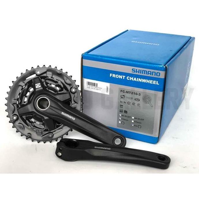 Crank Altus Hollowtech 2 Shimano Altus Mt210 Ht2 Triple Mtb 40-30-22T
